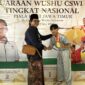 Tiko Novitryan Hidayanto atlet wushu Rembang yang berprestasi di dalam ajang CSWI Cup Tingkat Nasional di Surabaya, 23-25 Mei 2025. (Foto: Doni Setiawan/rembangsepekan.com)