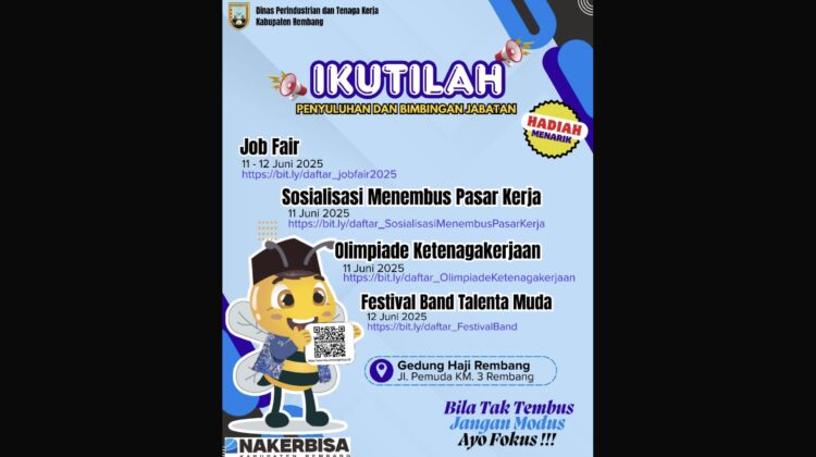 Job Fair Rembang 2025. (Foto: dok Pemkab Rembang/rembangsepekan.com)