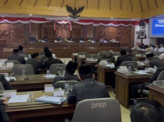 Laporan Pertanggungjawaban Pelaksanaan Anggaran Pendapatan dan Belanja Daerah (APBD) Tahun Anggaran 2024 dalam Rapat Paripurna DPRD, Rabu (2/7/2025).