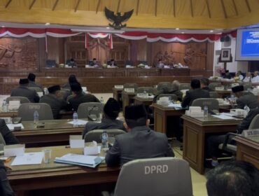 Laporan Pertanggungjawaban Pelaksanaan Anggaran Pendapatan dan Belanja Daerah (APBD) Tahun Anggaran 2024 dalam Rapat Paripurna DPRD, Rabu (2/7/2025).