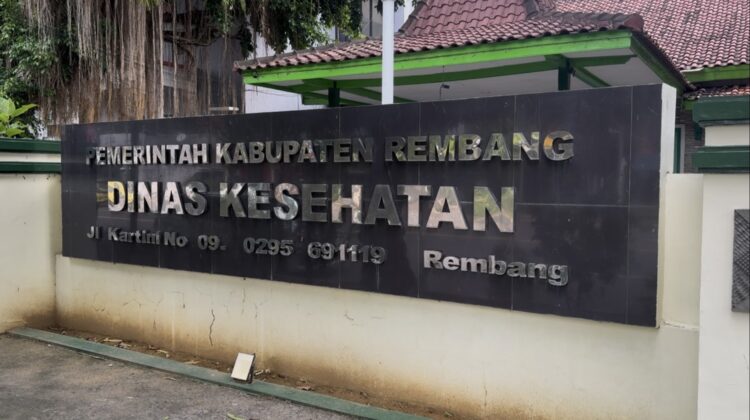 Kantor Dinas Kesehatan Kabupaten Rembang. (Foto: rembangsepekan.com)