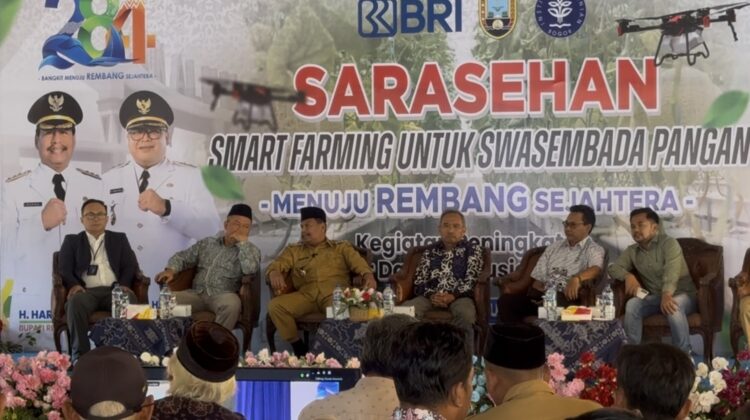 Pemkab Rembang menggelar Sarasehan Smart Farming di Pendopo Museum Kartini, Senin (21/7). (Foto: rembangsepekan.com)