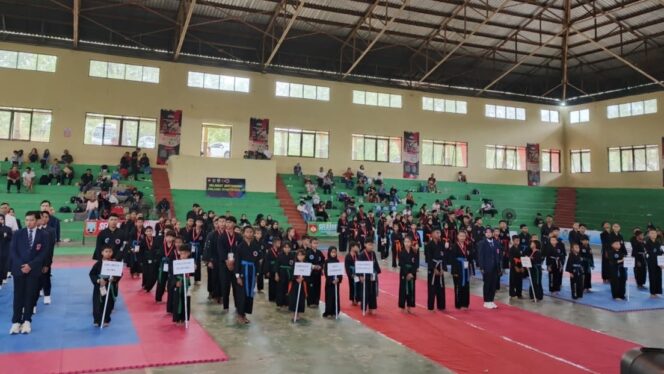 
					Turnamen Hapkido di GOR Besi Rembang, Minggu (13/7/2025). (Foto: rembangsepekan.com)