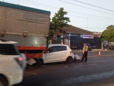 Kecelakaan Lalu Lintas di Jalur Pantura, Ruas Desa Pacar, Rembang, Jumat (1/8/2025). (Foto: Doni Setiawan/rembangsepekan.com)