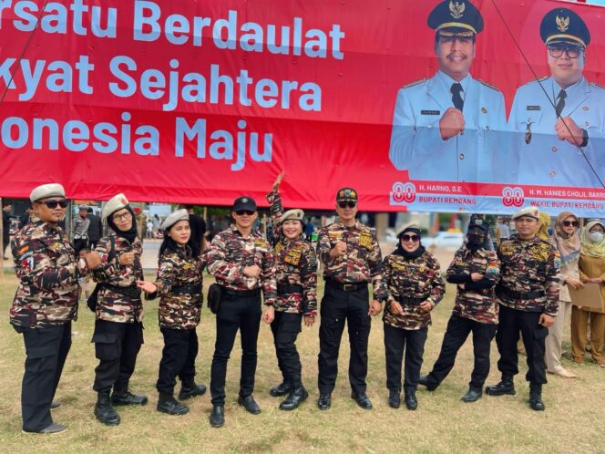 
					Peringatan HUT Ke-80 Republik Indonesia di Alun-Alun Rembang, Sabtu (17/8/2025). (Foto: rembangsepekan.com)