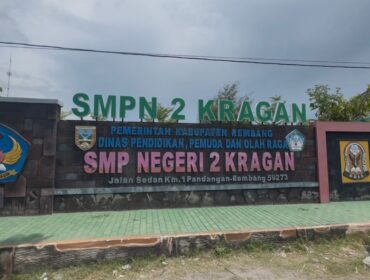 Sekolahan SMPN 2 Kragan, Kamis (11/9/2025). (Foto: rembangsepekan.com)