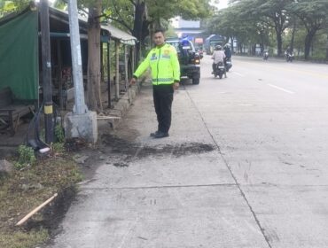 Kecelakaan lalu lintas di Jalur Pantura Tireman, Rembang, Kamis (23/10/2025). (Foto: rembangsepekan.com)