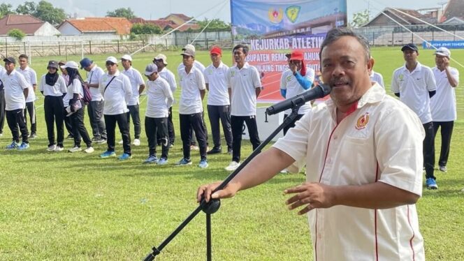 
					Kejuaraan Kabupaten (Kejurkab) Atletik Rembang 2025 yang digelar di Stadion Krida, Rembang, Rabu (19/11/2025). (Foto: rembangsepekan.com)