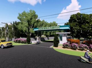 DED proyek pembangunan pasar hewan Pamotan. (Foto: tangkap layar.)