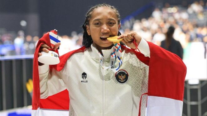 
					Dwi Ani Retno Wulan raih medali emas MMA SEA Games 2025 (dok. NOC Indonesia).