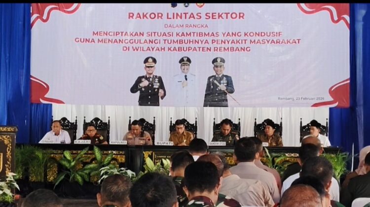 Rapat Koordinasi Lintas Sektor (Rakor Linsek) membahas penyakit masyatakat (Pekat) pada Bulan Ramadan, Senin (23/2/2026). Foto: rembangsepekan.com