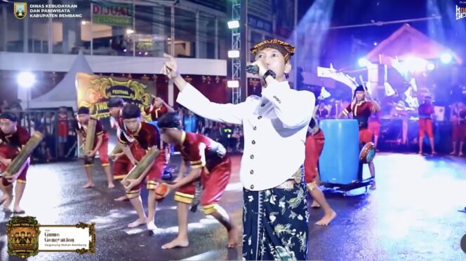 
					Guwe Gemeration Juara I Festival Thong Thong Klek Rembang 2026. Foto: tangkap layar youtube.
