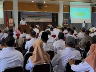 Rakor Destana di Aula Lantai IV Gedung Setda Rembang, Rabu (15/4/2026). Foto: rembabgsepekan.com