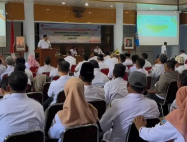 Rakor Destana di Aula Lantai IV Gedung Setda Rembang, Rabu (15/4/2026). Foto: rembabgsepekan.com