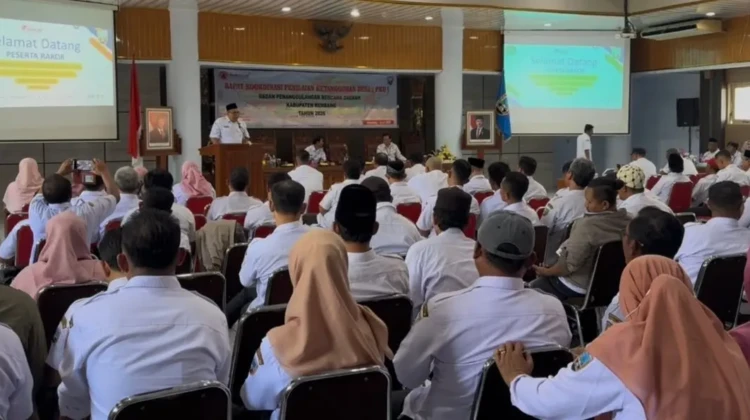 Rakor Destana di Aula Lantai IV Gedung Setda Rembang, Rabu (15/4/2026). Foto: rembabgsepekan.com