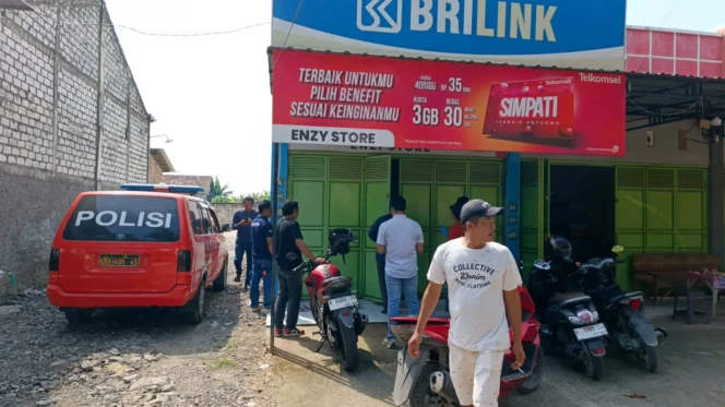 
					Kios BRI Link di Mojorembun, Kaliori, Rembang dibobol maling, Rabu (15/4/2026) dini hari. (Foto: rembangsepekan.com)