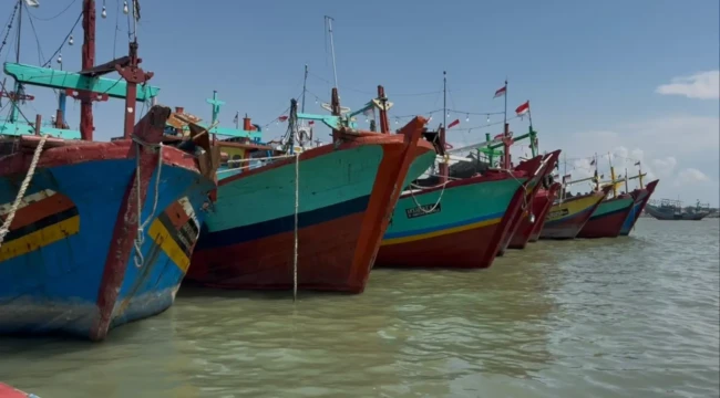 Ratusan kapal nelayan sandar di Pelabuhan Perikanan Tasikagung Rembang, Selasa (19/5/2026). Foto: rembangsepekan.com