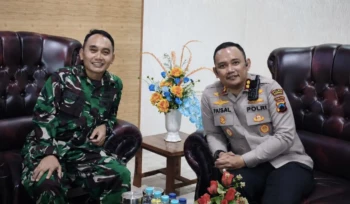 Kapolres Rembang AKBP Mohammad Faisal Pratama melakukan silaturahmi ke Markas Kodim 0720/Rembang, Selasa (14/7/2026). Foto: rembangsepekan.com