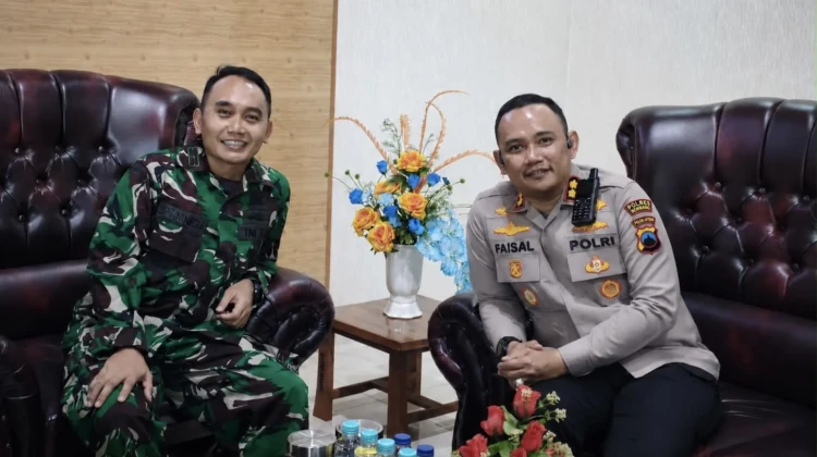 Kapolres Rembang AKBP Mohammad Faisal Pratama melakukan silaturahmi ke Markas Kodim 0720/Rembang, Selasa (14/7/2026). Foto: rembangsepekan.com