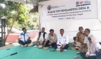 Rakor TAPM bersama Papdesi di Pamotan, Rembang, Selasa (11/8/2026). Foto: rembangsepekan.com
