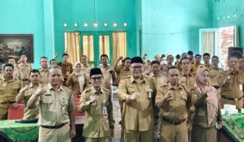 Rakernis Peningkatan Pelayanan Pendaftaran Penduduk di Aula Kompleks Rumdin Wakil Bupati Rembang, Senin (10/8/2026). Foto: rembangsepekan.com